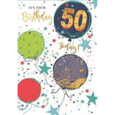 6pk Cards C50 Birthday Age 50 - Tiger Feet Ireland