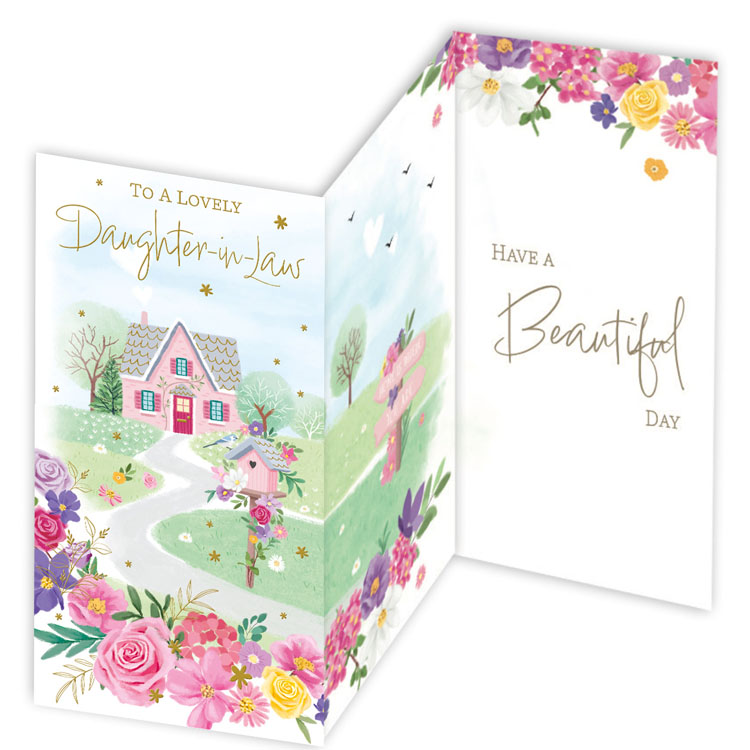 6pk Cards C55 Birthday Daughter-In-Law - Tiger Feet Ireland