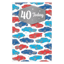 6pk Cards C75 Birthday Age 40 - Tiger Feet Ireland