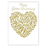 6pk Cards C90 Your Golden Anniversary - Tiger Feet Ireland