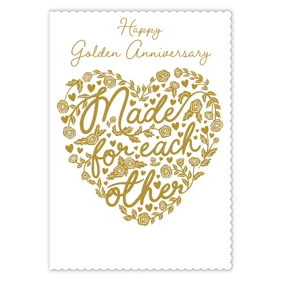 6pk Cards C90 Your Golden Anniversary - Tiger Feet Ireland