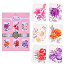 72pk (6x12) 12Pk Floral Cards C50 - Tiger Feet Ireland