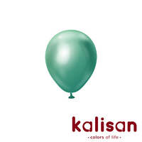 100ct Latex Balloon 5" Mirror Green Kalisan - Tiger Feet Ireland