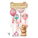 6pk Cards C55 Birthday Granddaughter - Tiger Feet Ireland