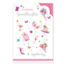 6pk Cards C75 Birthday Granddaughter - Tiger Feet Ireland