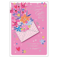 6pk Cards C90 Birthday Sister - Tiger Feet Ireland
