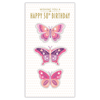6pk Cards C55 Birthday Age 50 - Tiger Feet Ireland