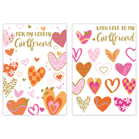 12pk Cards C50 Birthday Girlfriend - Tiger Feet Ireland
