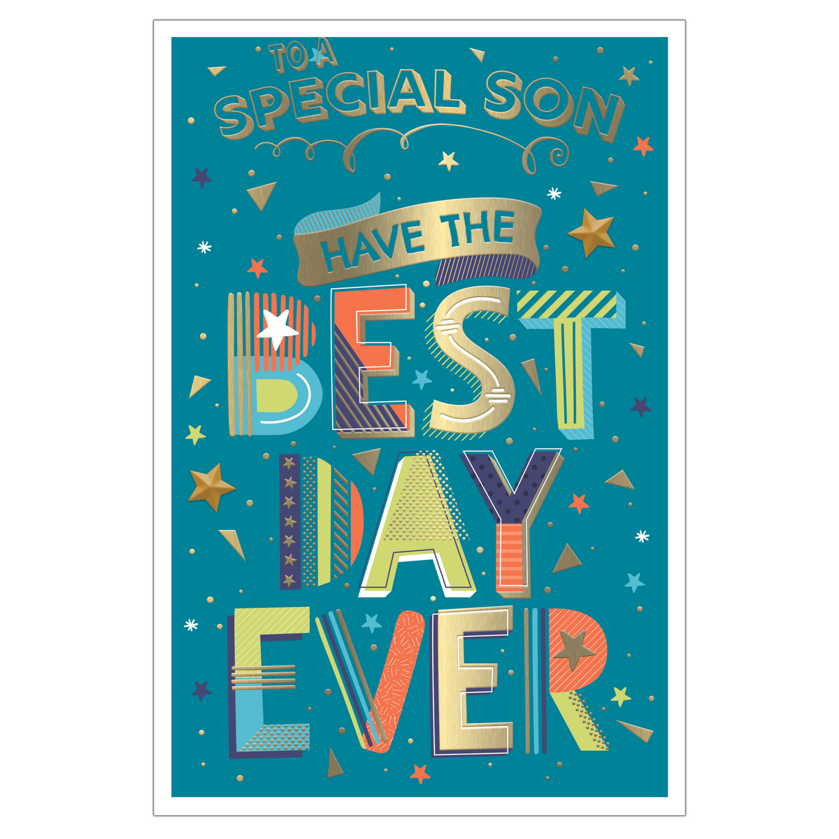 6pk Cards C75 Birthday Son - Tiger Feet Ireland