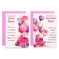 12pk Cards C50 Birthday Niece - Tiger Feet Ireland