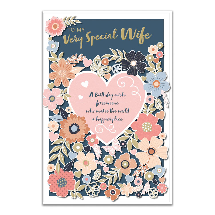 6pk Cards C75 Birthday Wife - Tiger Feet Ireland
