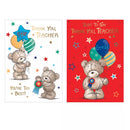 12pk Cards C50 Thank You Teacher - Tiger Feet Ireland