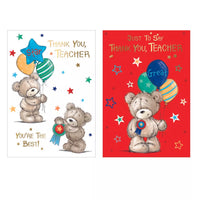 12pk Cards C50 Thank You Teacher - Tiger Feet Ireland