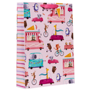 6 Pack Gift Bag Wheelie Fun Pink Extra Large - Tiger Feet Ireland