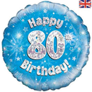 Foil Balloon 18" Round Age 80 - Tiger Feet Ireland