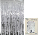 Foil Door Curtain Metallic Silver 90cm x 2.4m - Tiger Feet Ireland