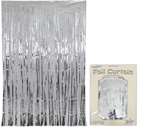 Foil Door Curtain Metallic Silver 90cm x 2.4m - Tiger Feet Ireland