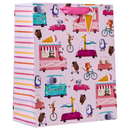 Partisan 6 Pack Gift Bag Wheelie Fun Pink Large - Tiger Feet Ireland