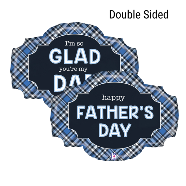 Foil Balloon 25" Supershape Father's Day - Tiger Feet Ireland