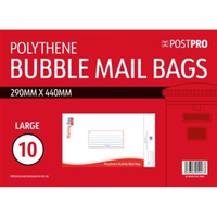 10pk Bubble Mailing Bag Large 290x440mm - Tiger Feet Ireland