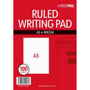 12pk Ruled Writing Pad 100 Sheets A5 BGC - Tiger Feet Ireland