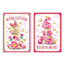 12pk Cards C50 Birthday Age 6 - Tiger Feet Ireland