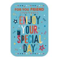 6pk Cards C50 Birthday Friend - Tiger Feet Ireland