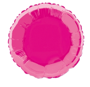 Foil Balloon 18" Round Hot Pink - Tiger Feet Ireland