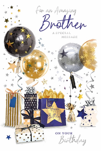 6pk Cards C75 Birthday Brother - Tiger Feet Ireland