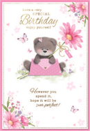 6pk Cards ED C50 Birthday Cute Female - Tiger Feet Ireland