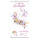 6pk Cards C55 Birthday Granddaughter - Tiger Feet Ireland