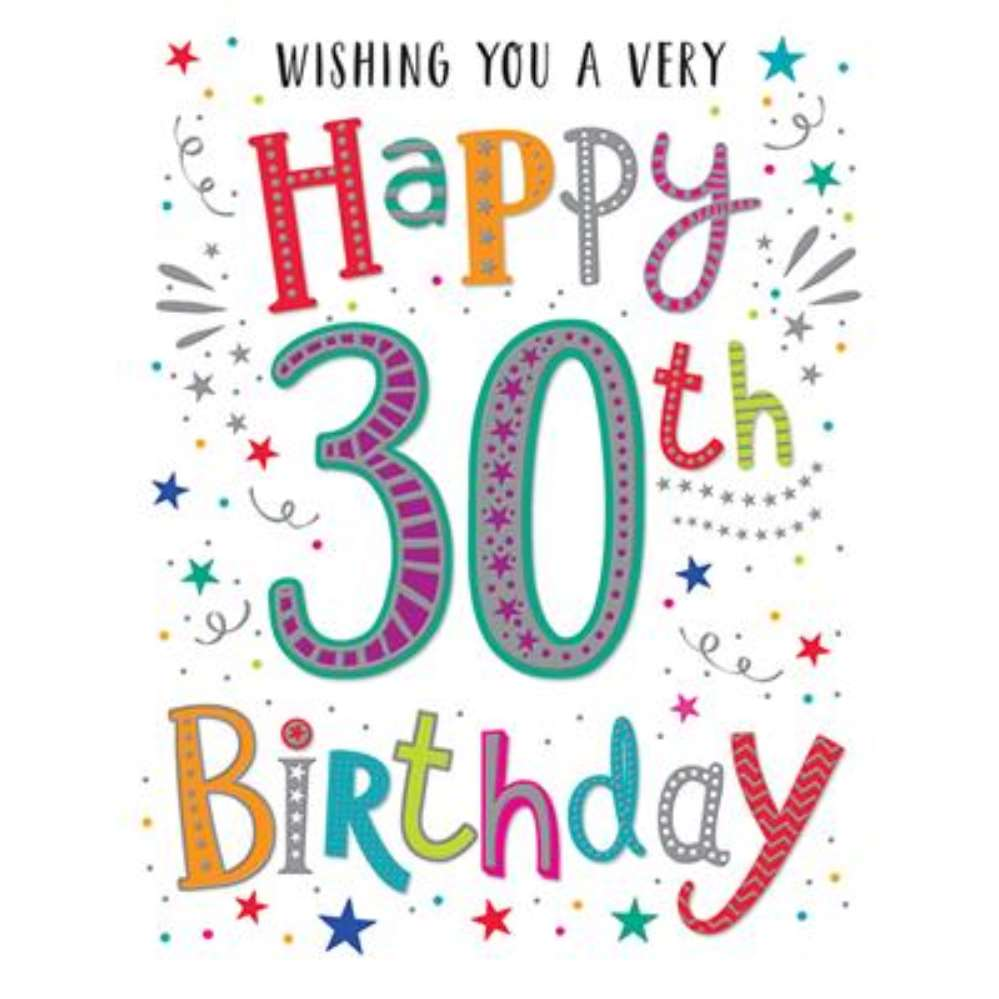 6pk Cards C50 Birthday Age 30 - Tiger Feet Ireland