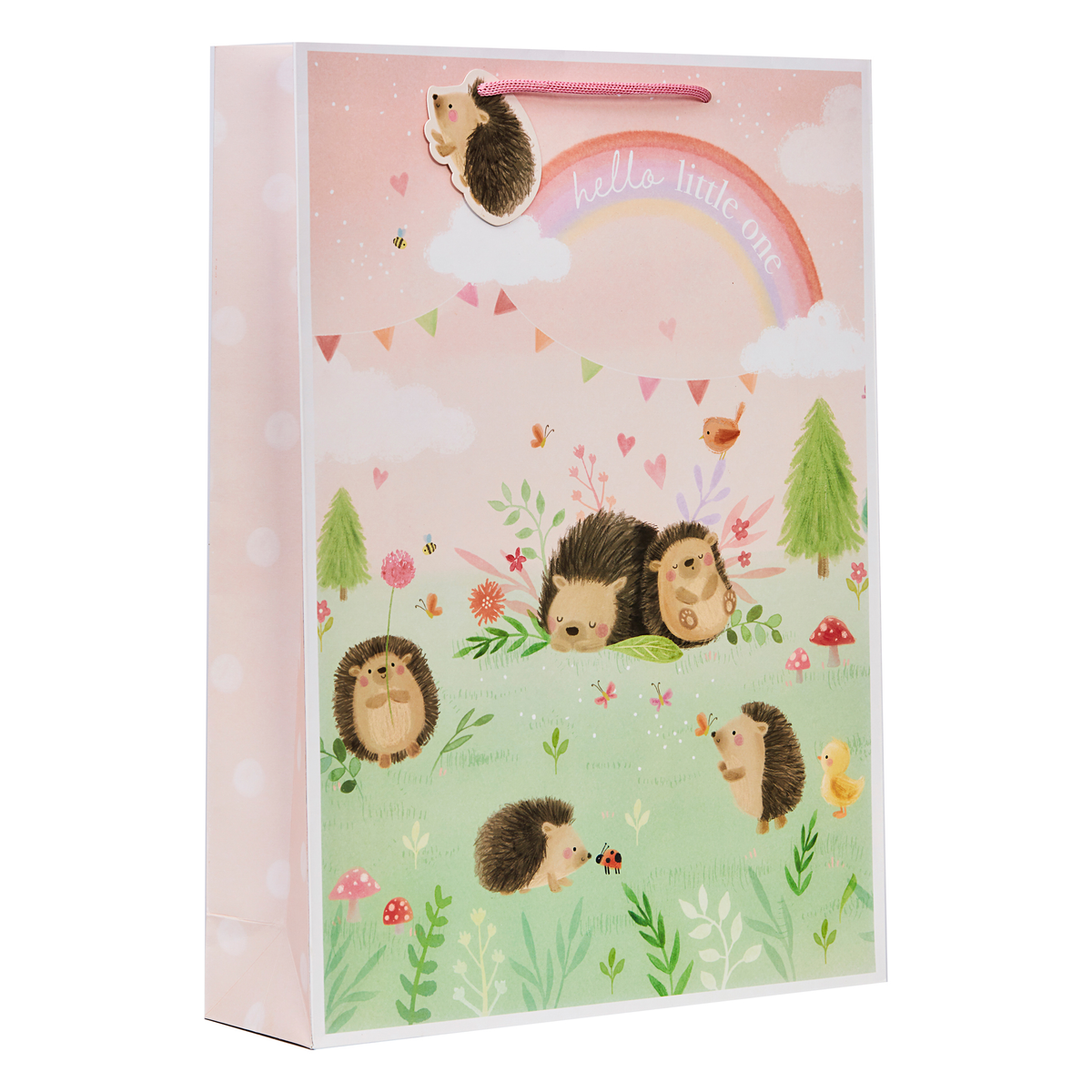 6 Pack Gift Bag Hedge-Hugs Hetty Pink Extra Large - Tiger Feet Ireland