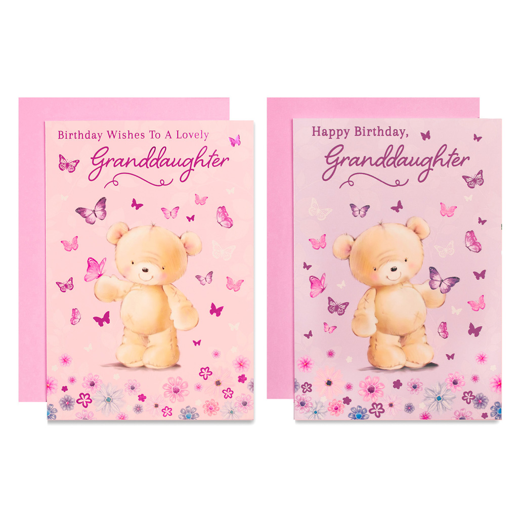 12pk Cards C50 Birthday Granddaughter - Tiger Feet Ireland