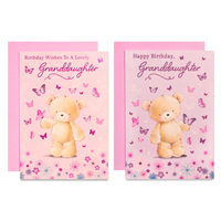 12pk Cards C50 Birthday Granddaughter - Tiger Feet Ireland