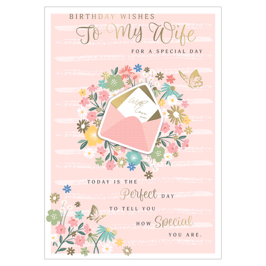 6pk Cards C90 Birthday Wife - Tiger Feet Ireland