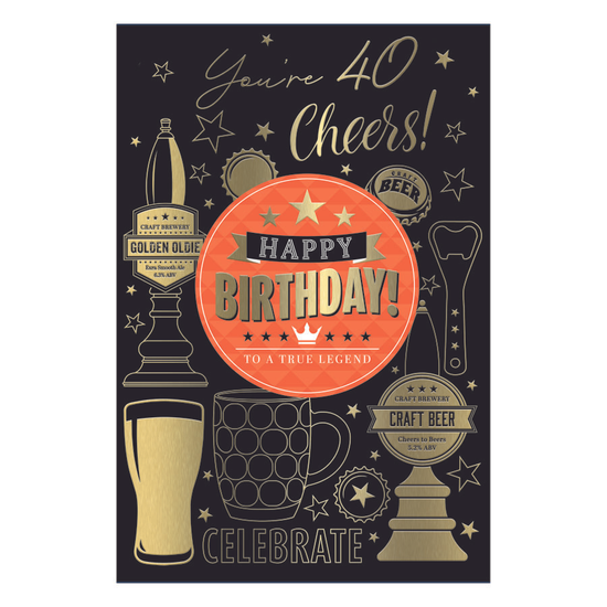 Prelude 6 Pack Cards C75 Birthday Age 40