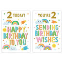12pk Cards C50 Birthday Age 2 - Tiger Feet Ireland