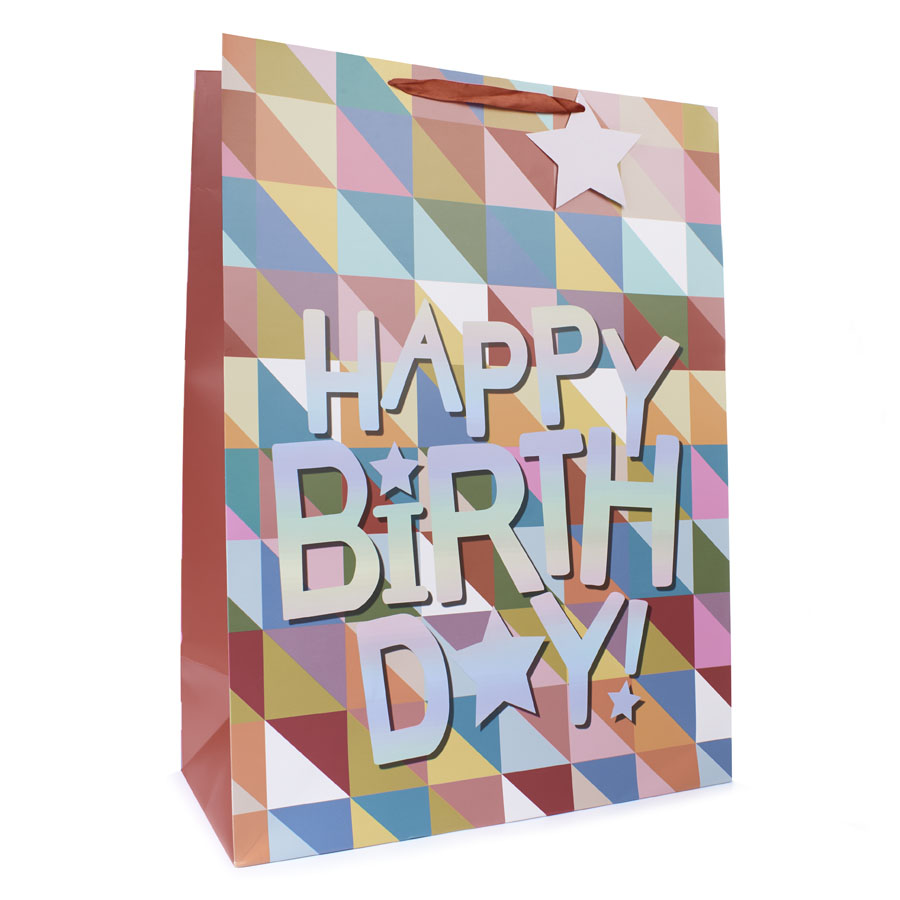 6pk Extra Large Portrait Gift Bags Pattern - Tiger Feet Ireland