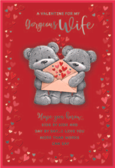 Simon Elvin 6 Pack Cards C50 Valentine's Day Wife