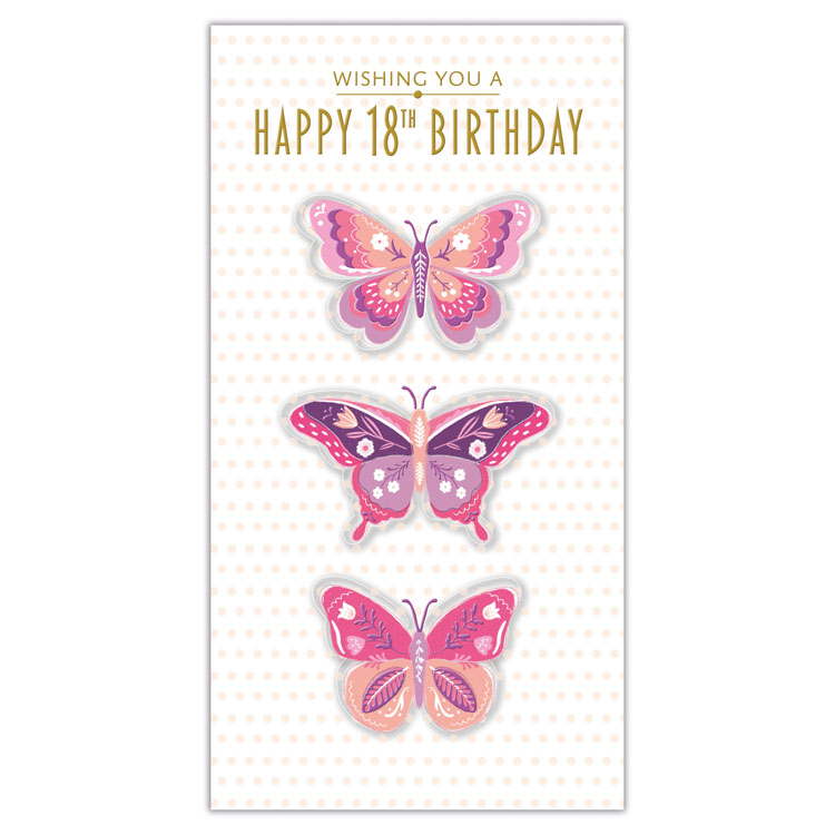 6pk Cards C55 Birthday Age 18 - Tiger Feet Ireland