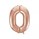 Foil Balloon 34" Big Number Rose Gold - Tiger Feet Ireland