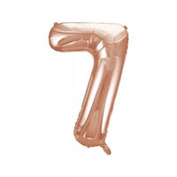 Foil Balloons 34" Big Numbers Rose Gold - Tiger Feet Ireland