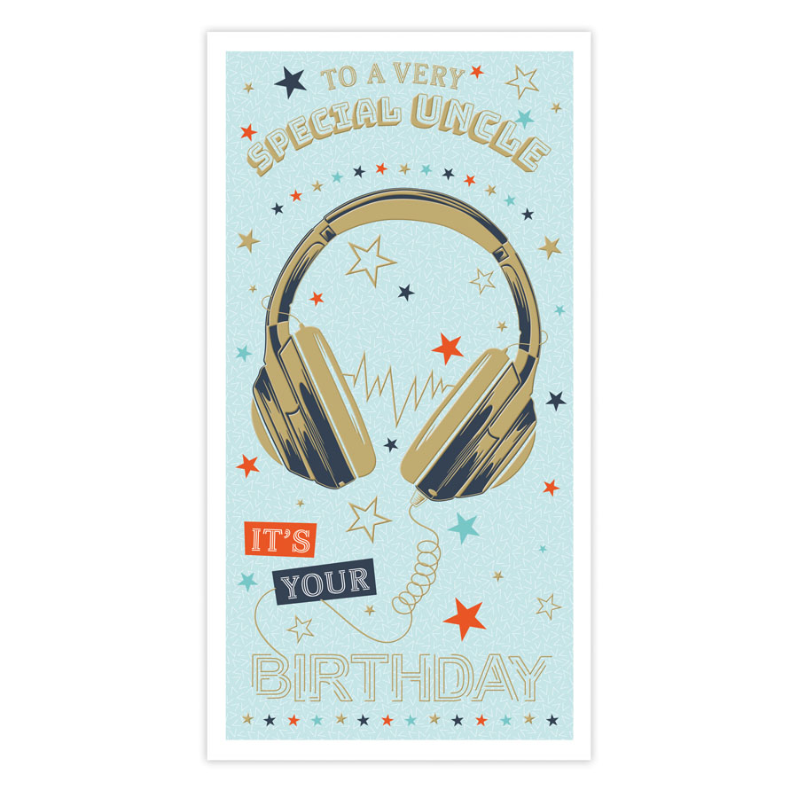 6pk Cards C55 Birthday Uncle - Tiger Feet Ireland
