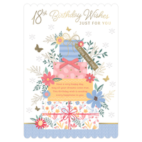 6pk Cards C90 Birthday Age 18 - Tiger Feet Ireland
