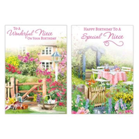 12pk Cards C50 Birthday Niece - Tiger Feet Ireland
