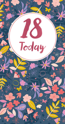 6pk Cards C55 Birthday Age 18 - Tiger Feet Ireland
