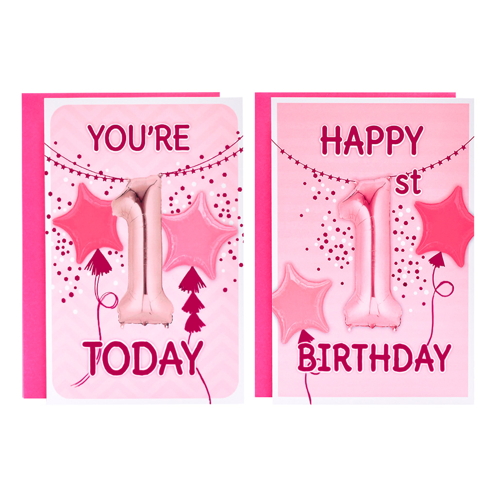 12pk Cards C50 Birthday Age 1 - Tiger Feet Ireland