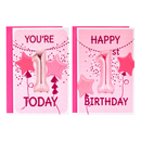 12pk Cards C50 Birthday Age 1 - Tiger Feet Ireland