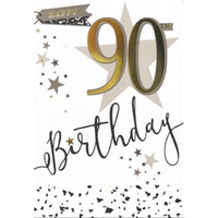 6pk Cards C50 Birthday Age 90 - Tiger Feet Ireland